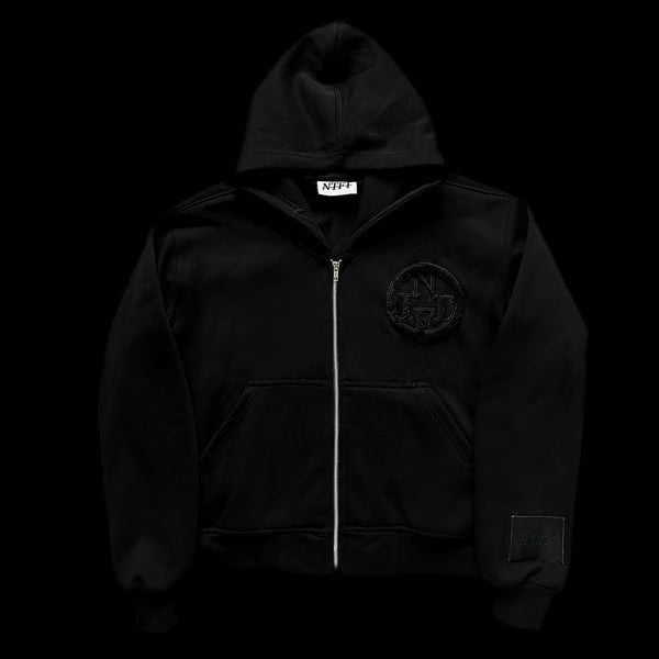 ASH BLACK FUR PATCH [HOODIE]